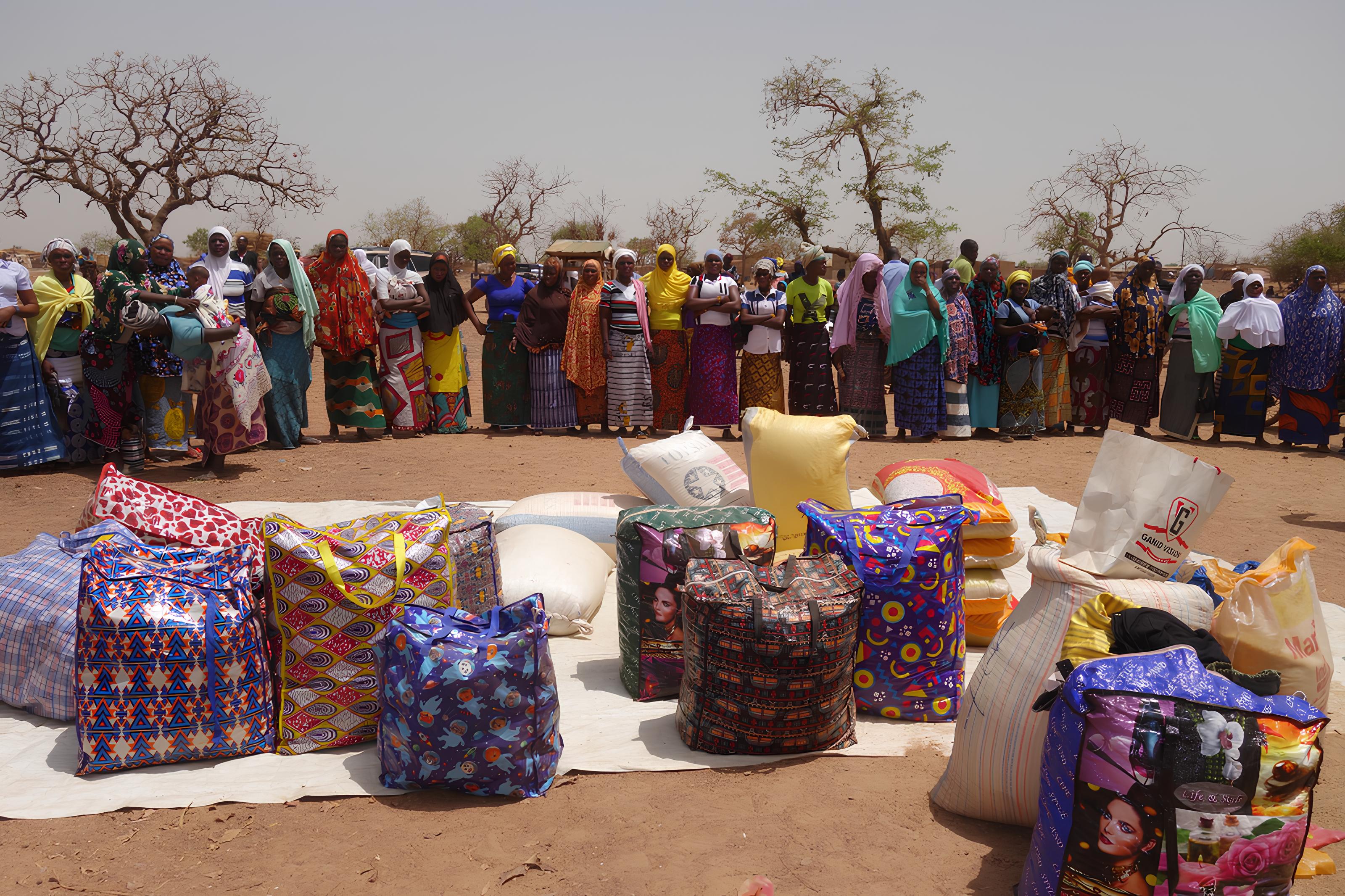 Distribution de vivres à Nagreongo, Burkina Faso - Femmes bénéficiaires